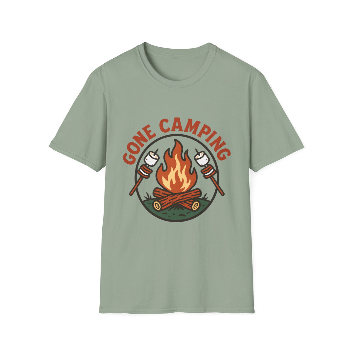 Gone Camping - Front Print