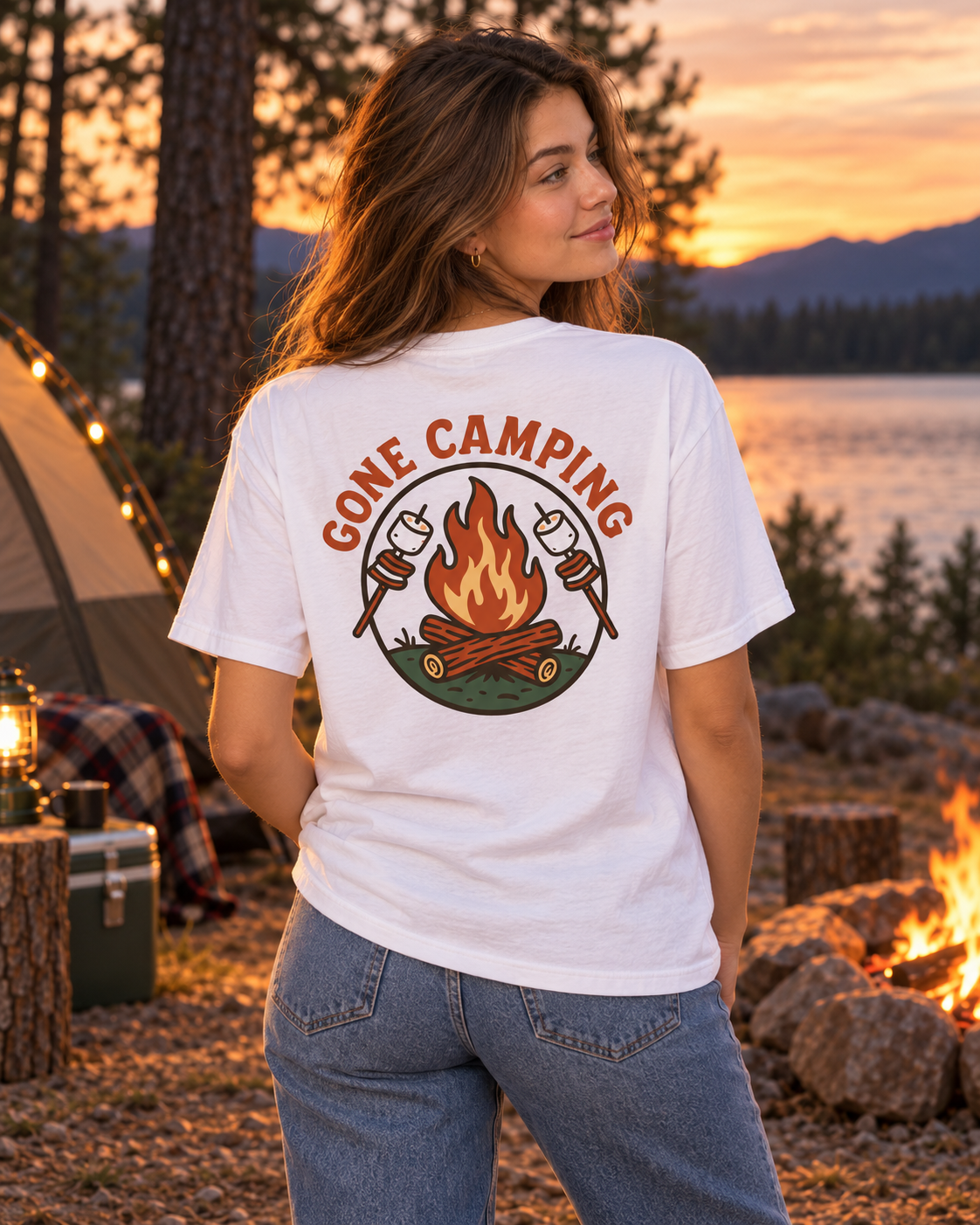 Gone Camping - Back Print