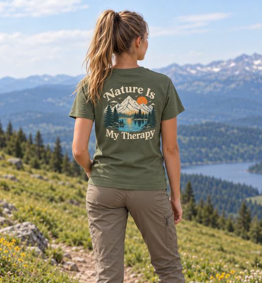Nature Is My Therapy - Back Print
