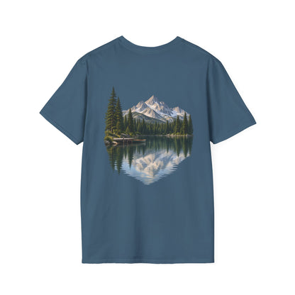 Mountain Lake Reflection - Back Print