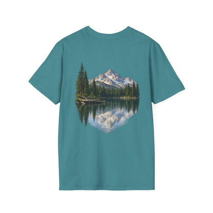 Mountain Lake Reflection - Back Print